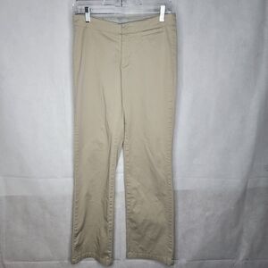 American Eagle Khaki Dress Pants Low Rise Straight Leg Uniform Preppy Women's 4